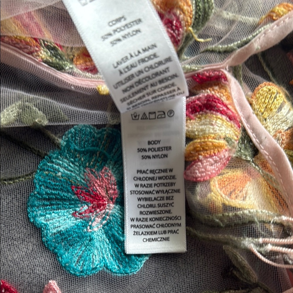 Haute Hippie Sheer Kimono with Pink Trim - Picture 6 of 6